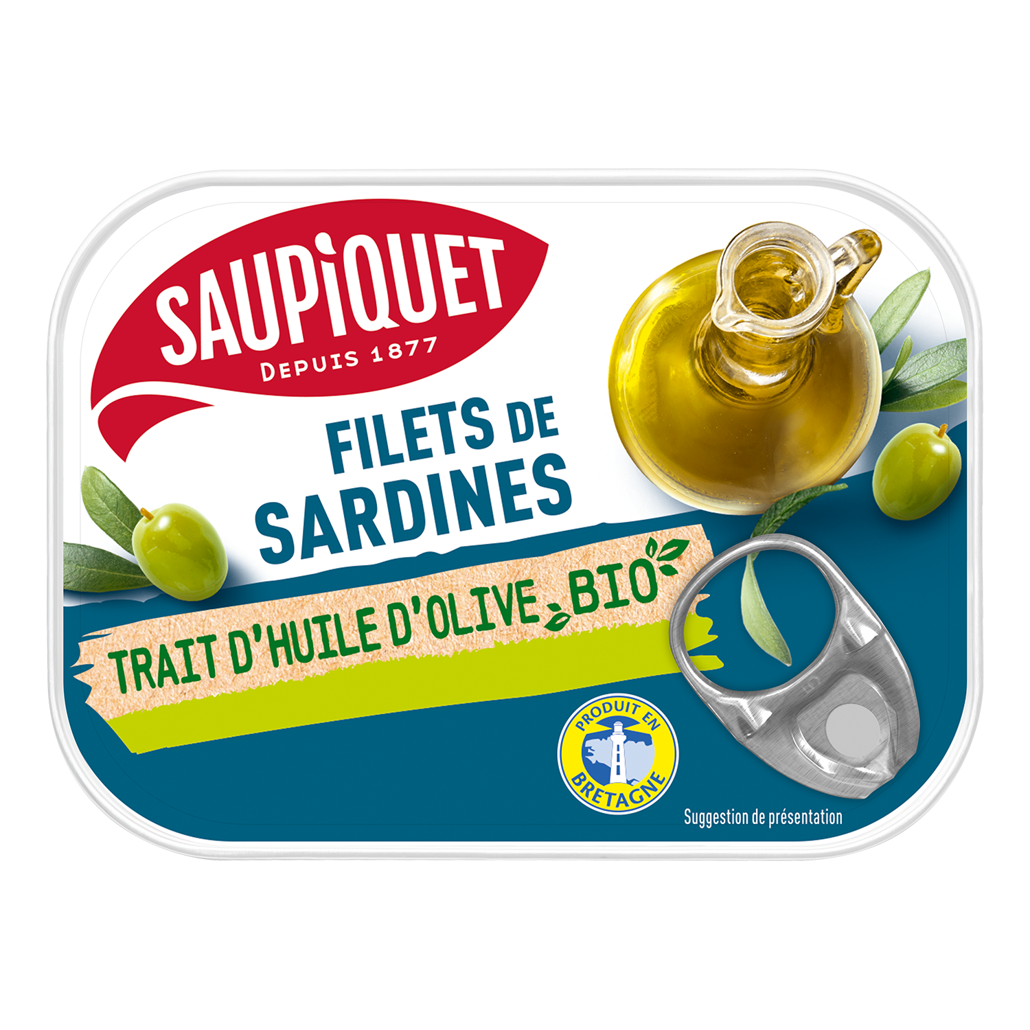 Filets de sardines trait d'huile d'olive Bio
