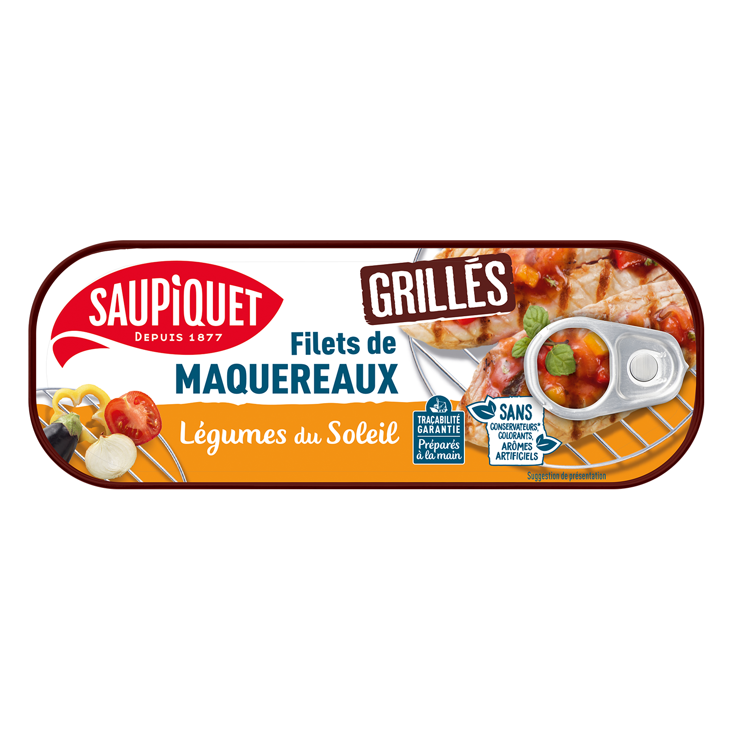 Filets de maquereaux grillés légumes du soleil