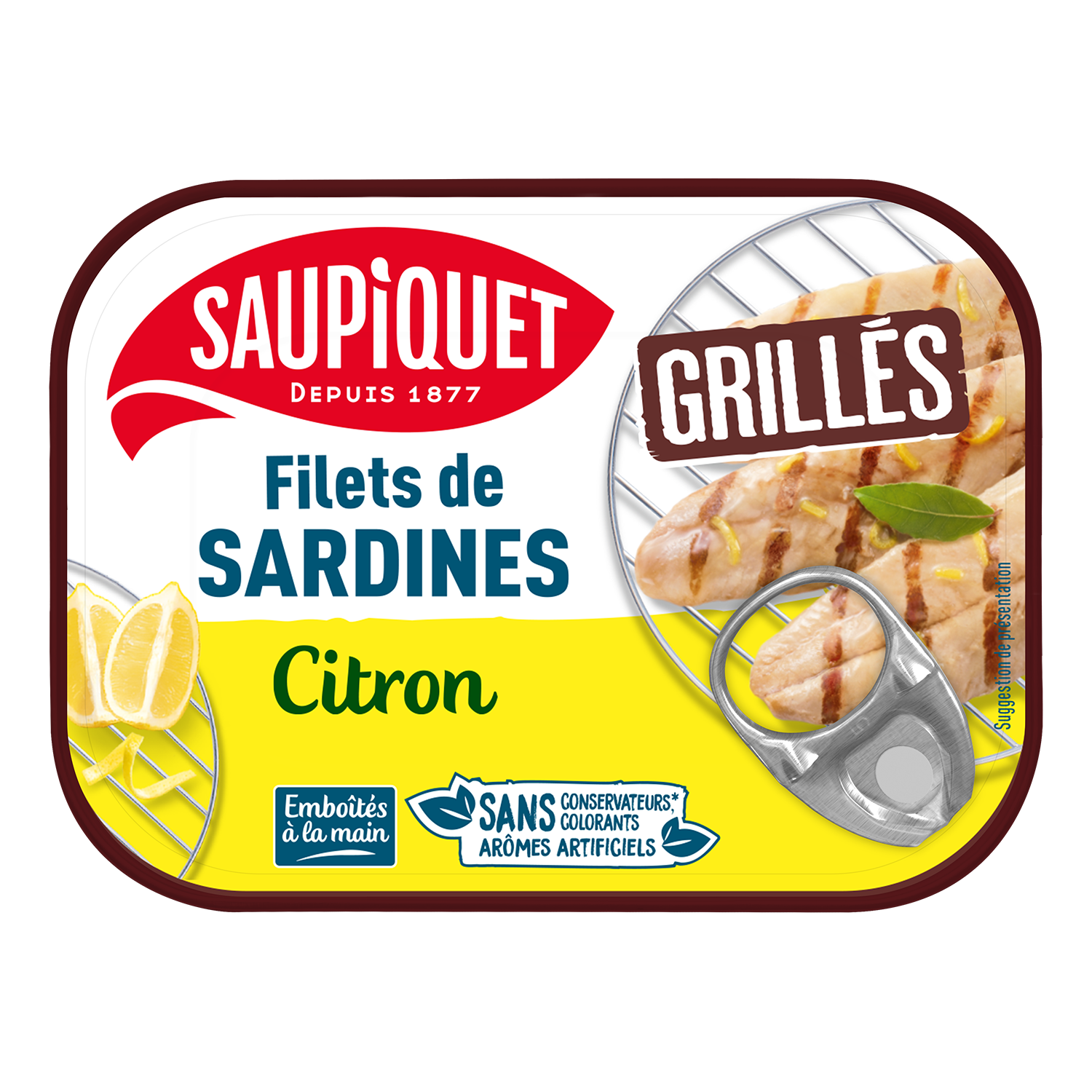 Filets de sardines grillés citron