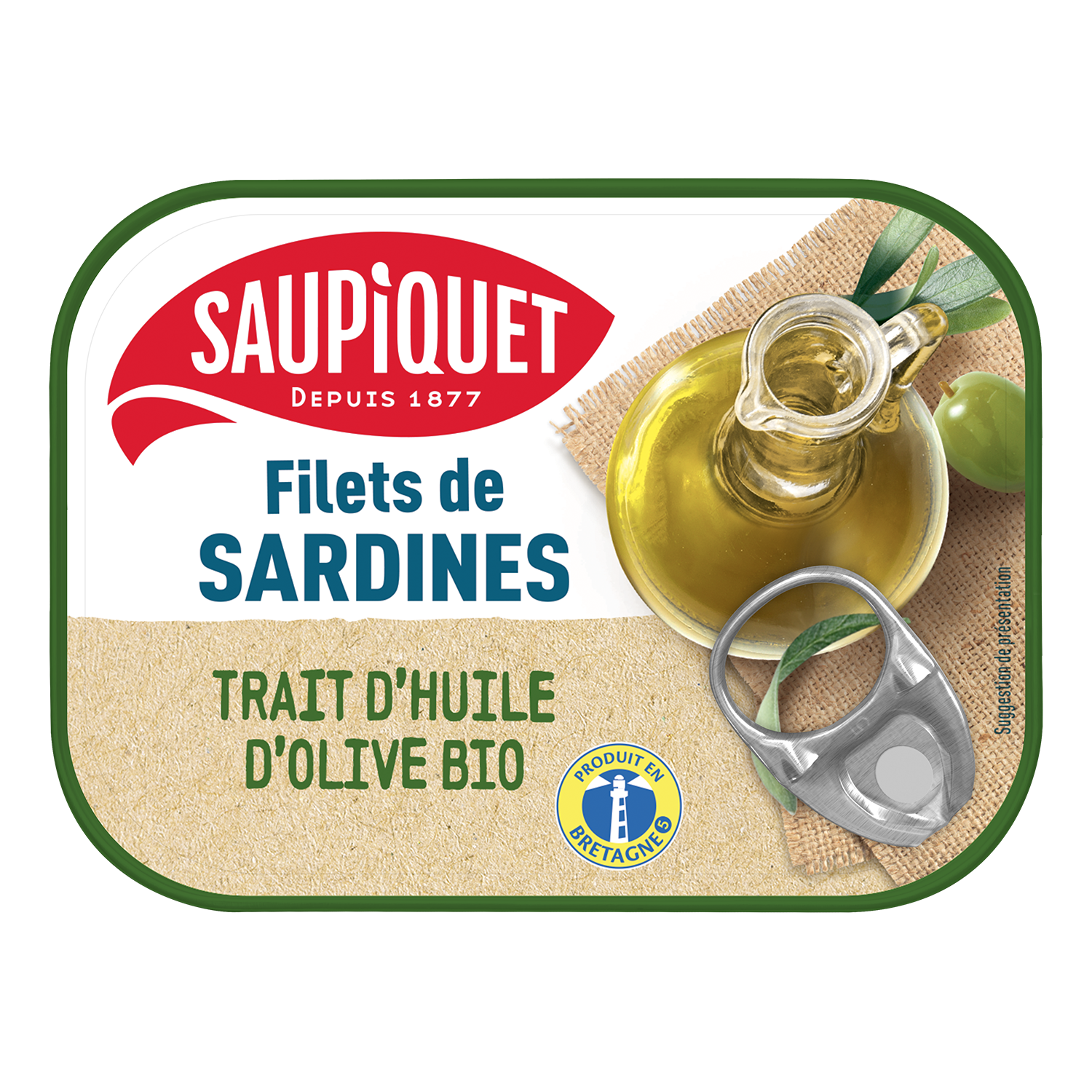 Filets de sardines trait d'huile d'olive Bio